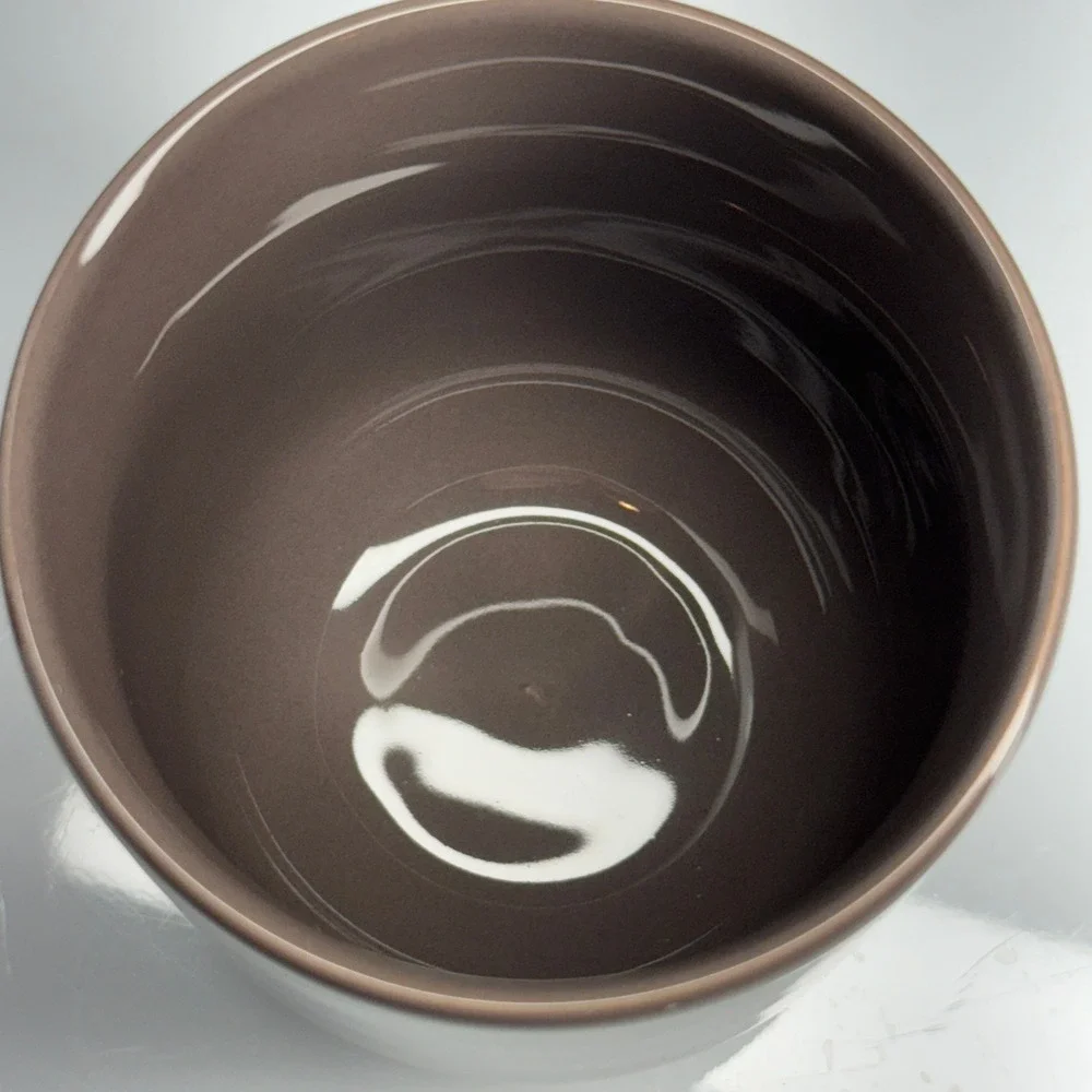 LEKUE Food Storage Container Round Beige Ceramic Cup Mug &‎ Lid